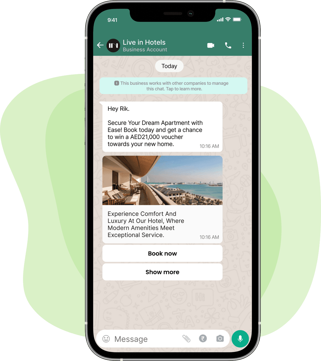 WhatsApp Chat Mockup